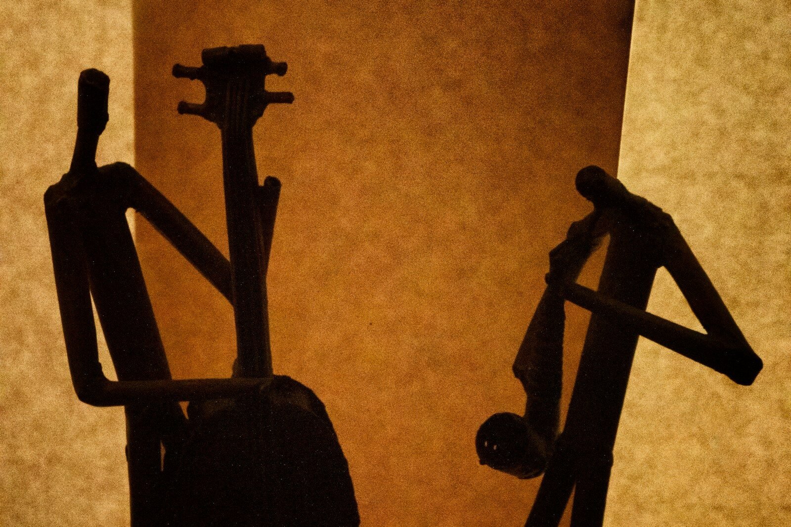 silhouette of a person standing on a ladder, jazz, Chicago